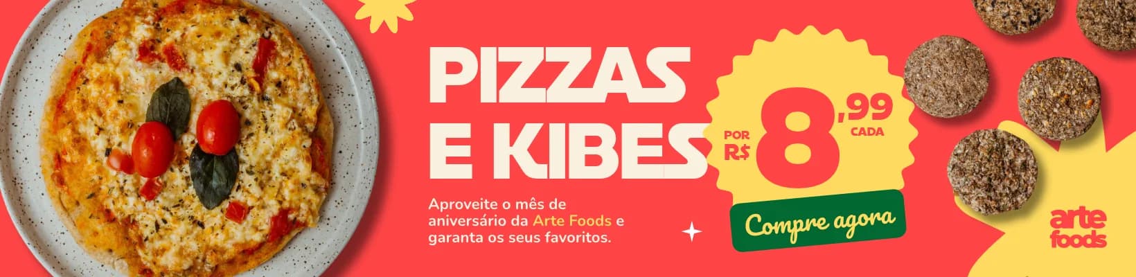 Pizzas e Kibes